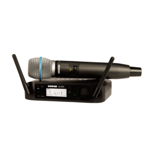 Shure GLXD24R / B87A Sistema de Micrófono de mano Inalámbrico digital.