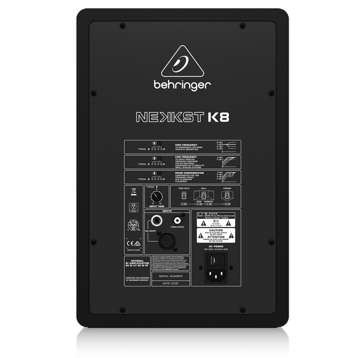 Behringer Nekkst K8 de 8 pulg. Powered Studio Monitor (PAR)