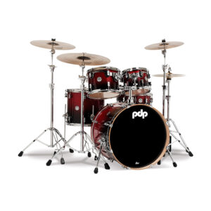 PDP Concept Maple Shell Pack – 5 Piezas – Cherry to Black Fade