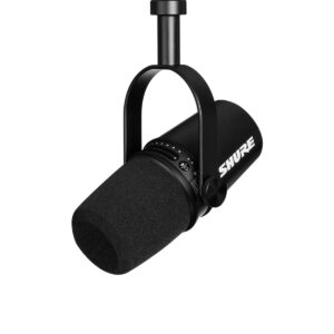 Shure - MV7 - Micrófono Podcast USB Negro