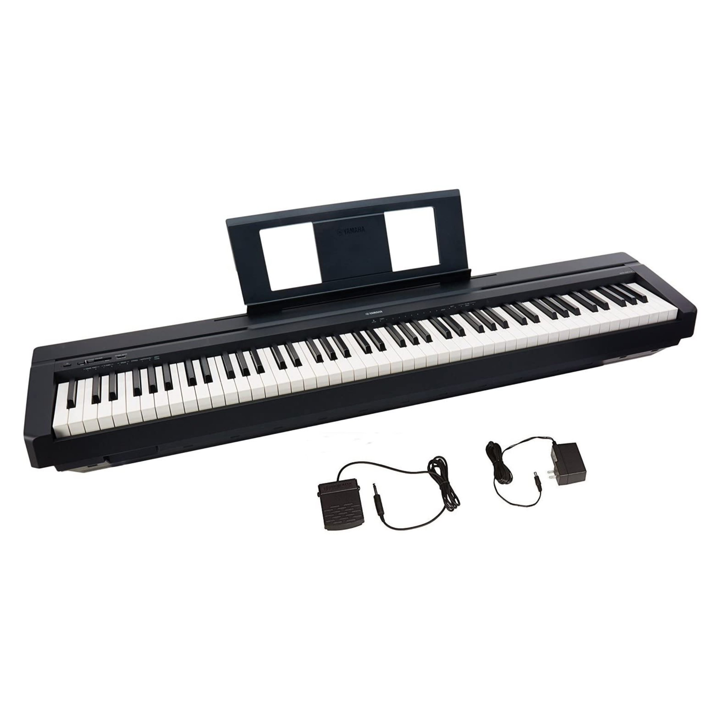 Yamaha - P-45 Black Piano Digital (incluye adaptador Yamaha)