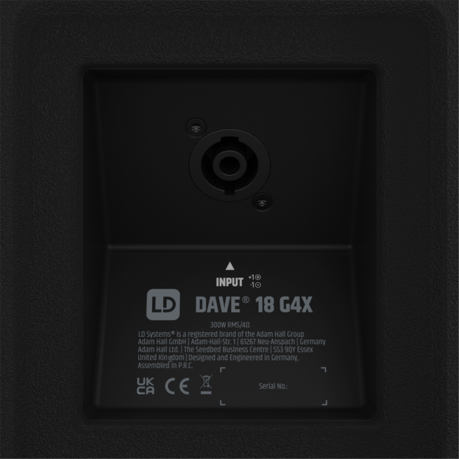 LD Systems DAVE 18 G4X Sistema compacto con alimentación 2.1