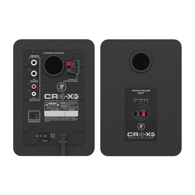 Mackie CR4-XBT Monitores multimedia de 4" con Bluetooth (PAR)
