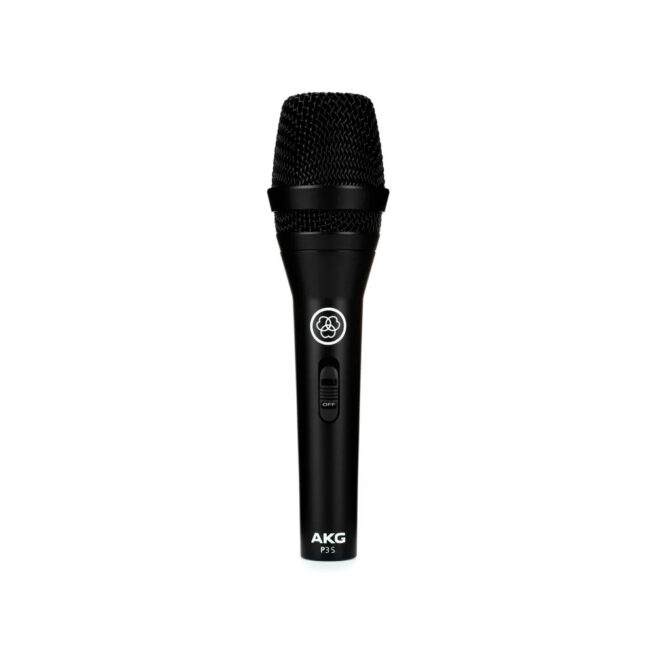 AKG  P3 S Micrófono vocal dinámico cardioide con interruptor de encendido/apagado