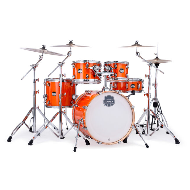 MAPEX MARS MAPLE MM529SF 5-PIECE Series "Rock" Shell Pack / GLOSSY AMBER